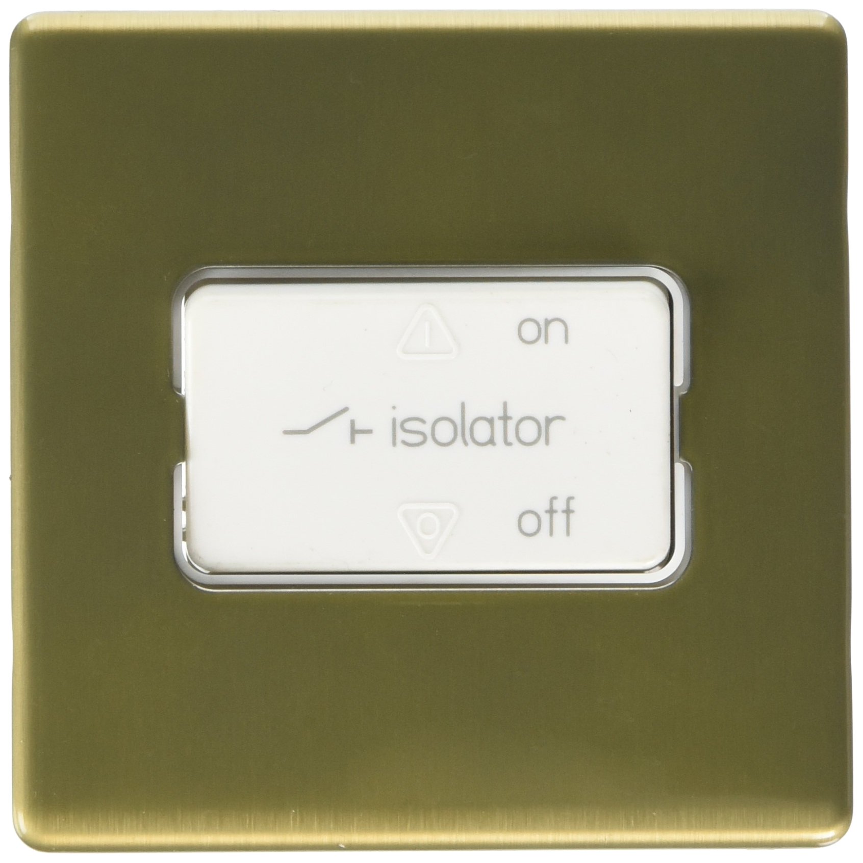 MK Aspect K24859SAGW Three Pole Fan Isolator - Satin Gold