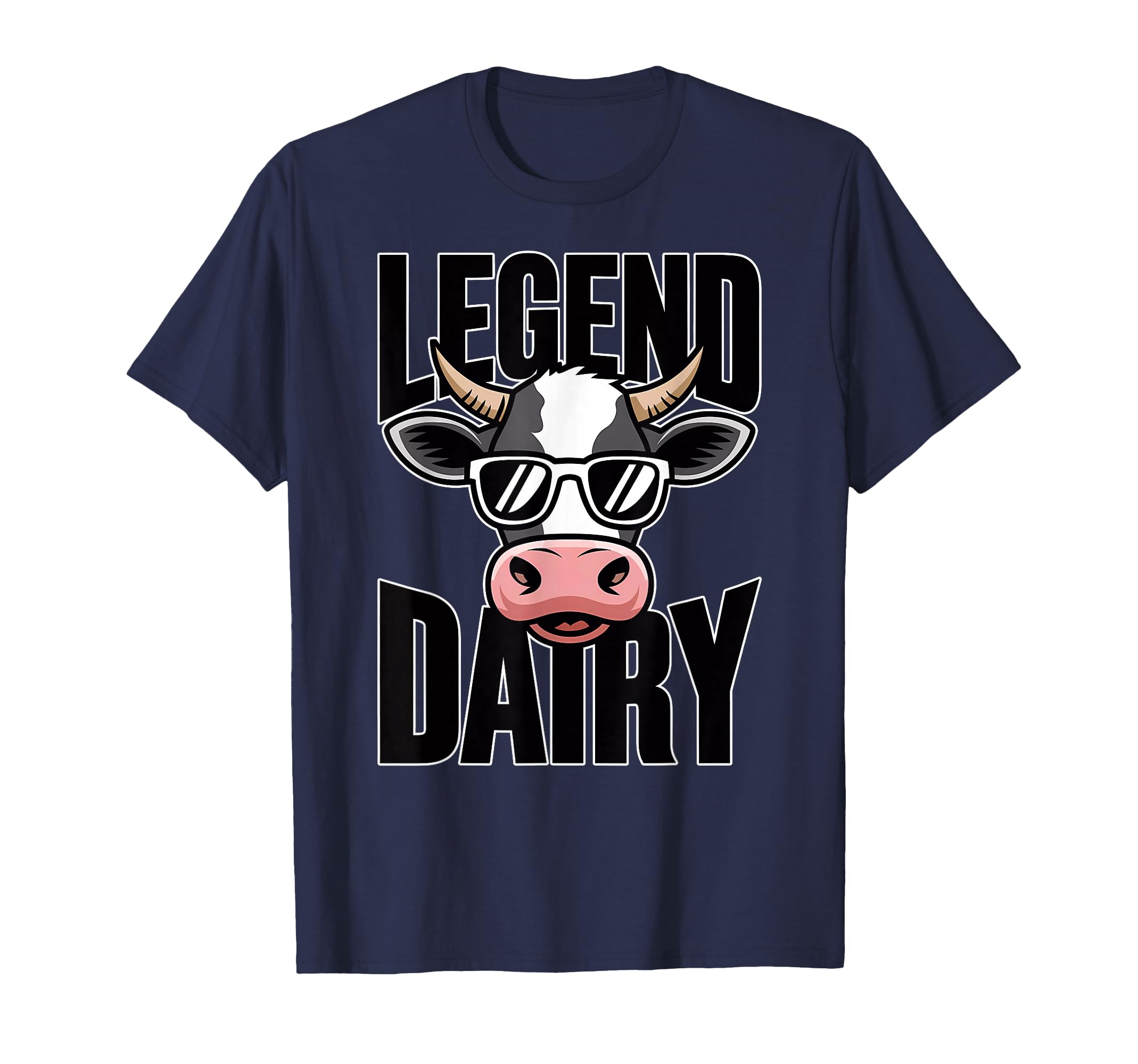 Photo 1 of *Golden Color, Not Blue!!* Legend Dairy Funny Cow Farmer Rancher Farm Animal Pun T-Shirt - Small