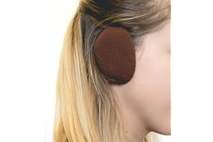 Sprigs Earbags Bandless Ear Warmers/Fleece Earmuffs with Thinsulate - Brown, Large