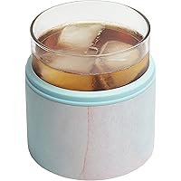 Asobu Insulated Whiskey Glass and Sleeve (Aqua Pink)