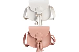 SOTOGO 2 Pieces Little Girls Purses Toddler Crossbody Purse Princess Purses Handbags Cute Girl Wallets Mini Shoulder Crossbody Bags for Kids