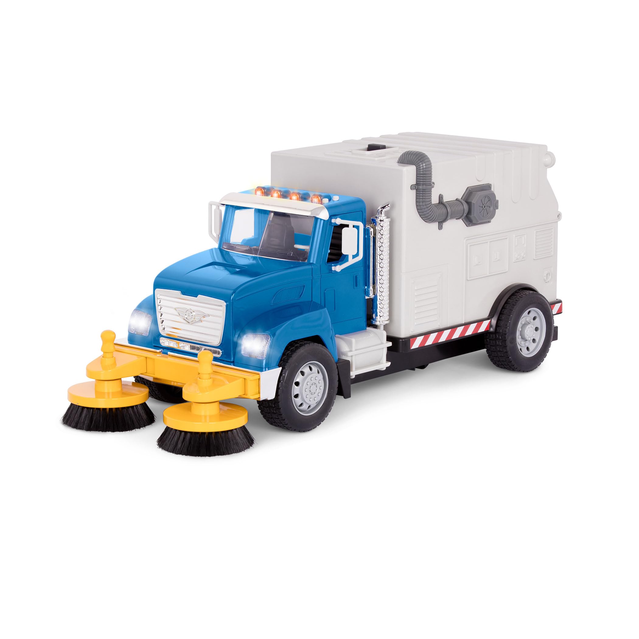 Driven by Battat – Large 18-Inch Electric Street Sweeper Kids ToysCars with Spinning Brushes & Lights – 1:16 Scale with Working Doors & Sounds – Tilting Container for 3+ Years — image 1