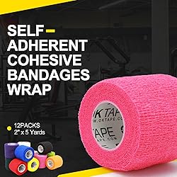 OK TAPE 12 Rolls Self Adhesive Bandage