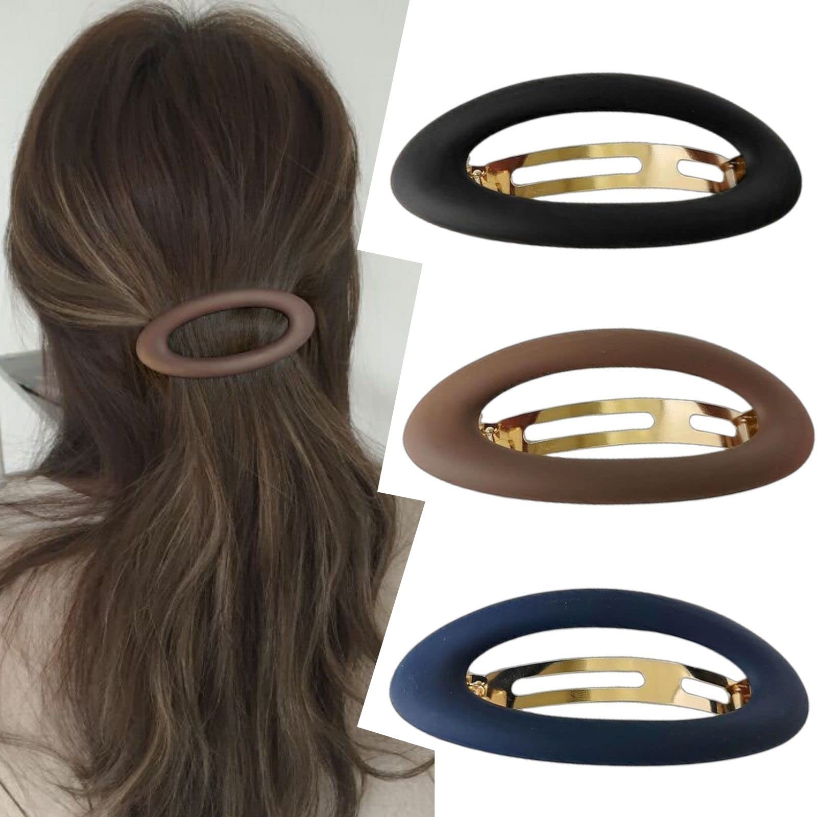 Acetate Hair Barrette Large Hair Barrette for Women French Tortoise Shell Hair Clips Vintage Snap Hair clips Accessories Gifts for Women Girls