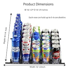 RULA Drink Organizer for Fridge, Self-Pushing Soda