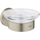 Grohe 40444EN1 Essentials Soap Dish With Holder, Brushed Nickel