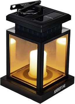 Patio Umbrella Lights Andefine Outdoor Led Solar Lanterns Waterproof Candle Lamps Decorated In Garden Porch Lawn Yellow Light Pack Of 1 Amazon Com