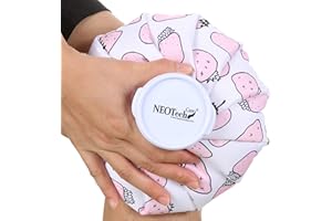 NeoTech Care Ice Bag, Screw Top Fillable, Reusable (Strawberries Design, 8 inch)