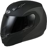 GMAX MD-04 Modular Helmet (Matte Black, X-Large) - FMVSS 218 Approved