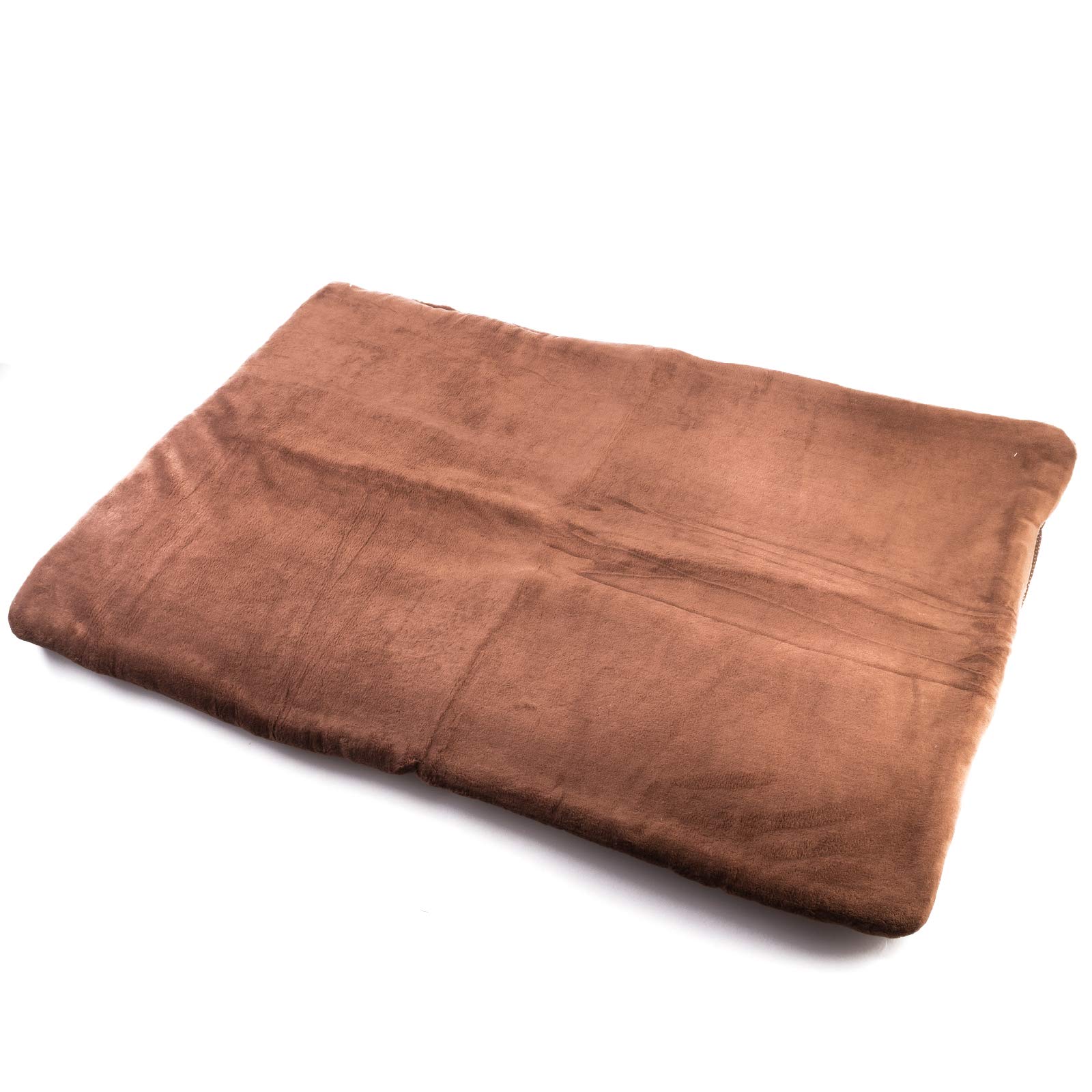 vitazoo Dog Blanket - 100 x 70 cm - Non Slip Fluffy Soft Pet Bed - Machine Washable Padded Mat for Dogs - Brown