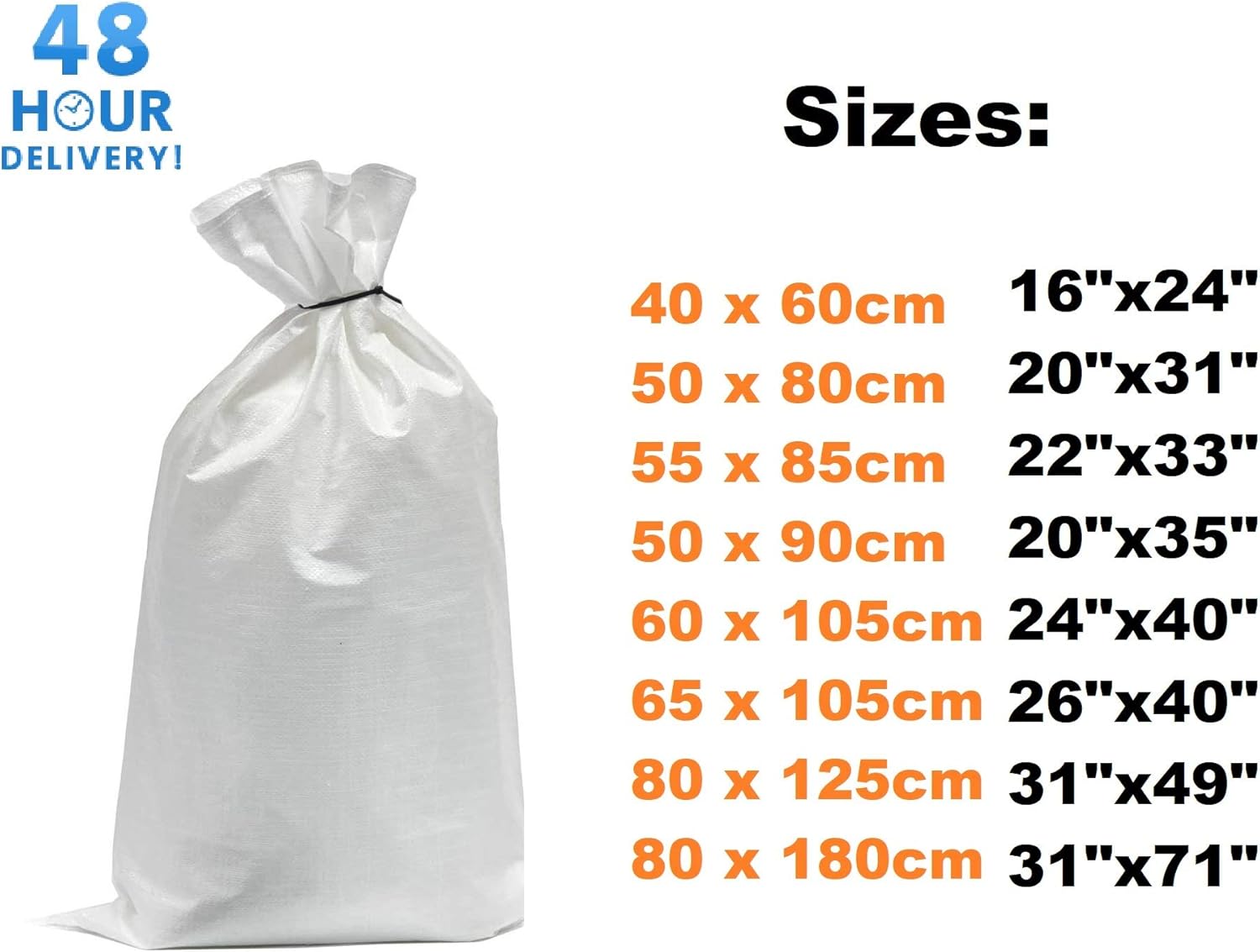 BAG SACKS WOVEN LARGE EXTRA HEAVY DUTY RUBBLE SAND BAG SACKS
