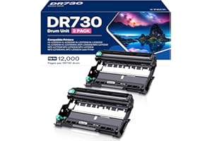 GOTOBY DR730 Drum Unit Replacement for Brother DR-730 DR730 DR 730 Compatible with HL-L2395DW HL-L2370DW HL-L2350DW HL-L2390DW MFC-L2710DW MFC-L2750DW DCP-L2550DW Printer(2 Drum, NOT Toner)