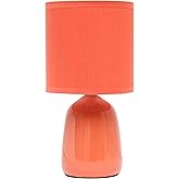 Simple Designs Table Lamp, Orange (LT1134-ORG)