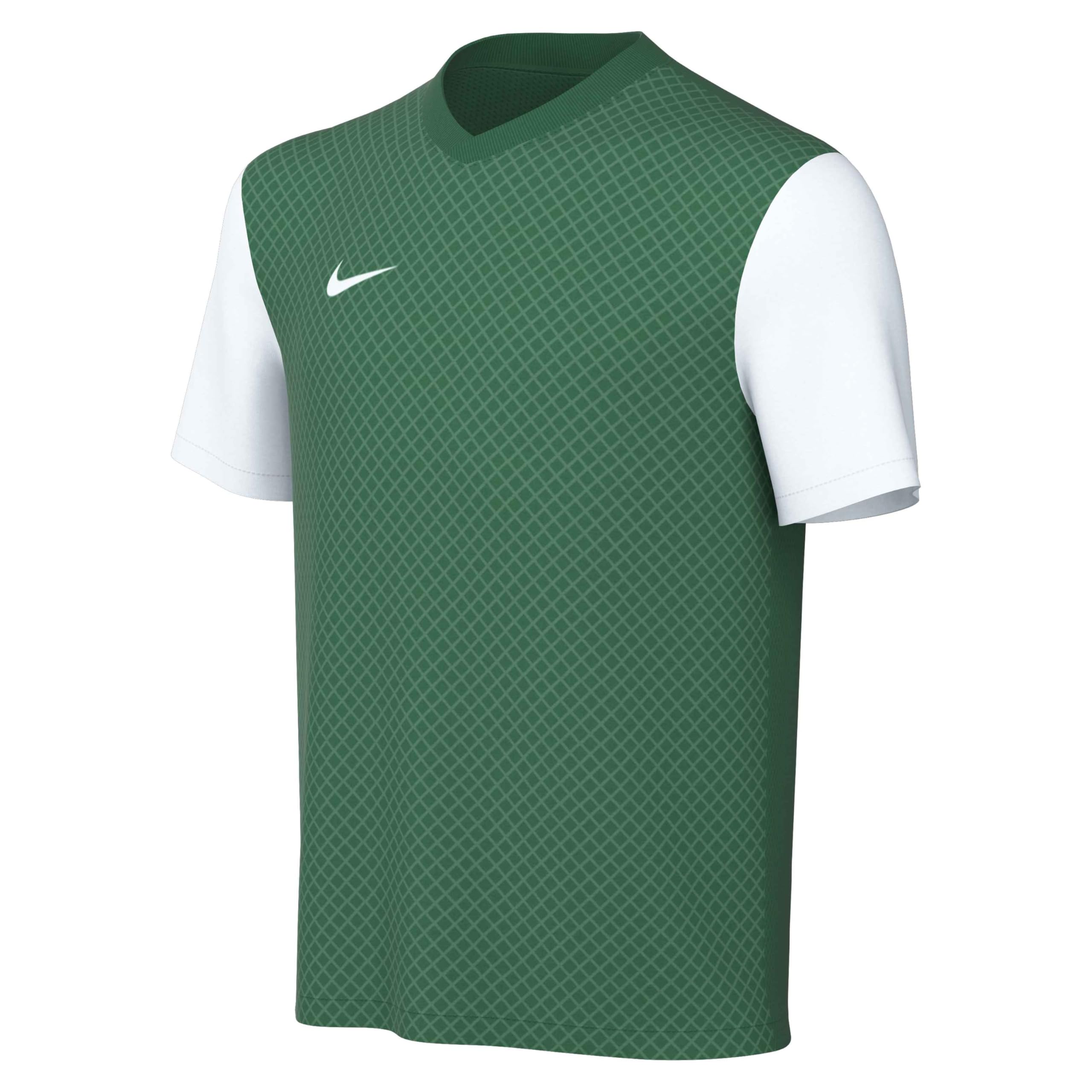 NIKE DH8389-302 Y NK DF Tiempo PREM II JSY SS T-Shirt Unisex Pine Green/White/White Size XL