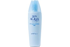 SKIN AQUA® Super Moisture Milk 40g - Protetor Solar Facial sem cor FPS50 com Ácido Hialurônico e Textura Leve