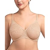 HSIA Minimizer Bra for Women - Full Coverage Seamless Lace Bra Plus Size Underwire Unlined Bra for Heavy Breast