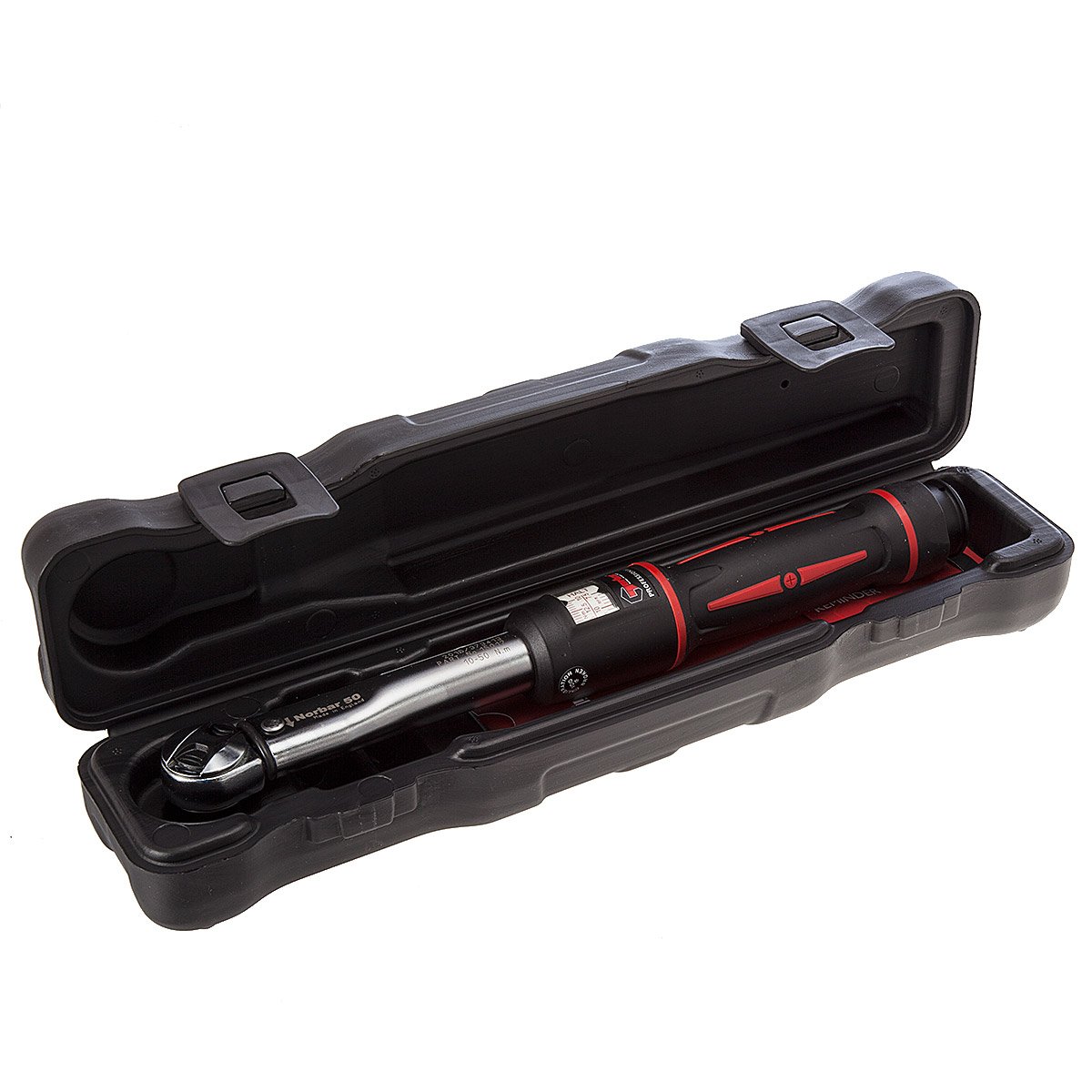 Norbar 15012 10 - 50 Nm 3/8-Inch Pro 50 Adjustable Reversible Automotive Drive Torque Wrench - Black/red