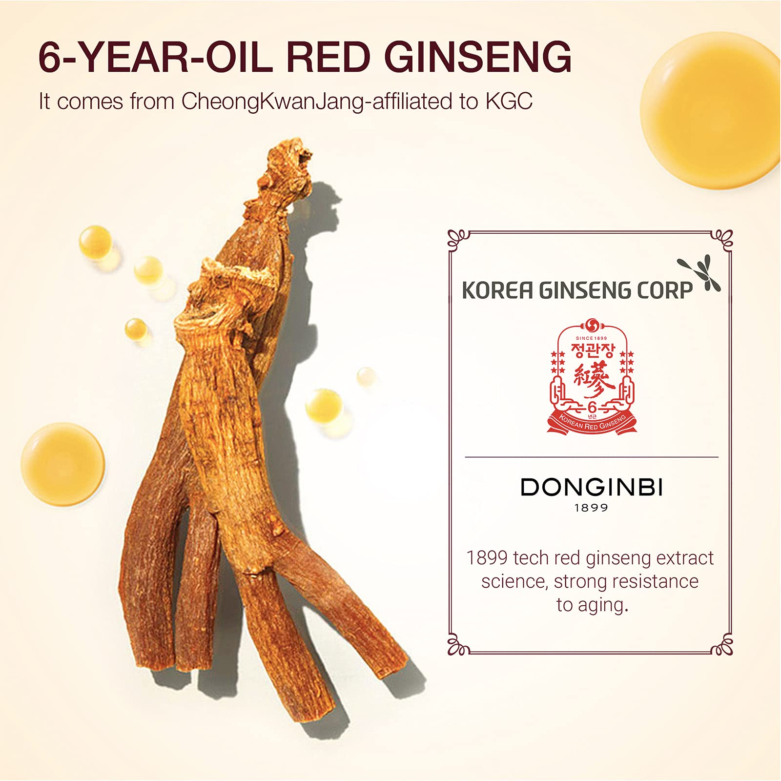 Donginbi Red Ginseng Moisture & Pure Cleansing Foam, Hydrating Face Wash with Red Ginseng Extract, Non-Irritating, Lightweight & Creamy Daily Face Cleanser by Korea Ginseng Corp - 5.07 Oz