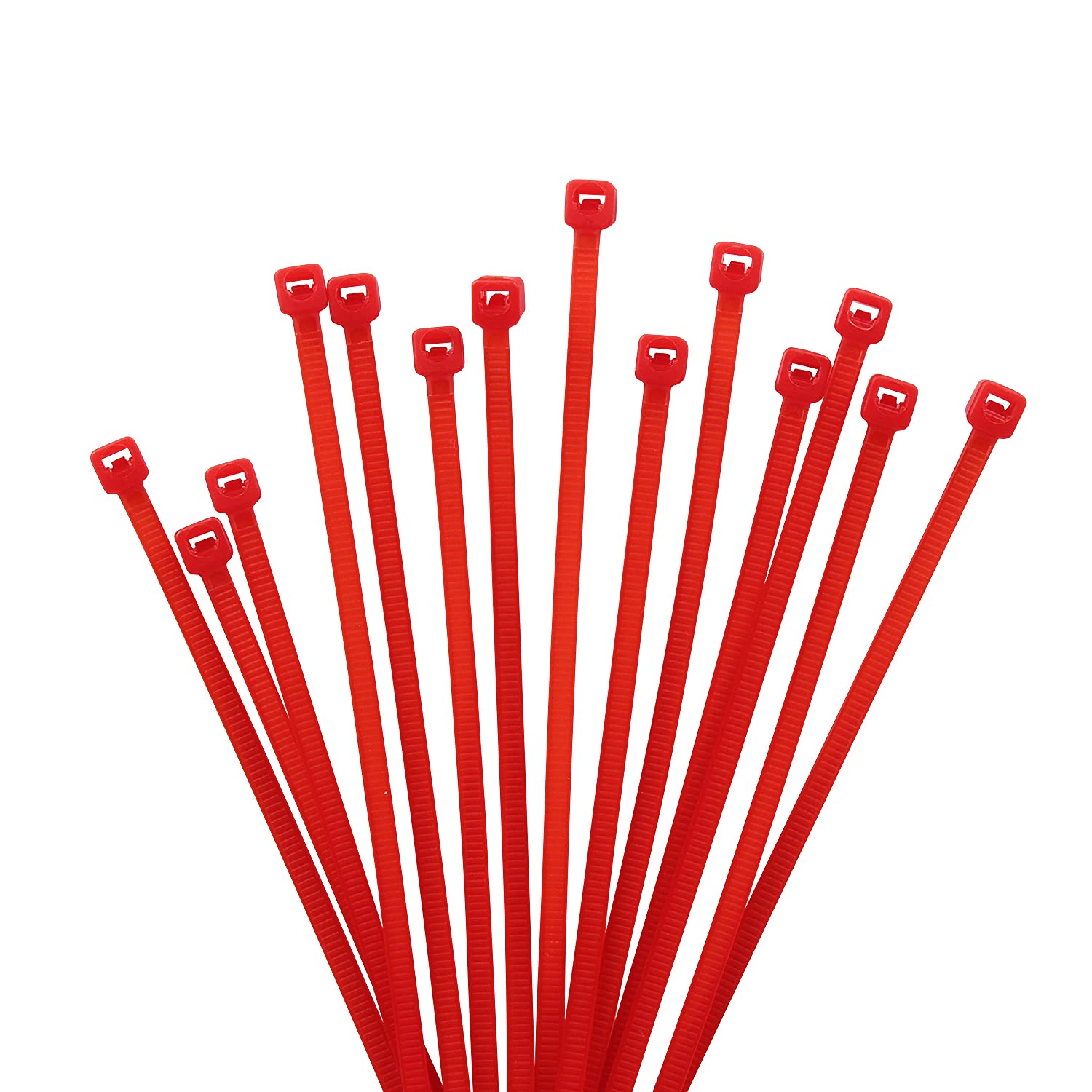 XINGO 1000 PCS Cable Zip Ties, 18lb Strength, Small Tie Wraps Self-Locking Nylon Zip Ties for Indoor and Outdoor Use (200mm x 2.5mm, Red)