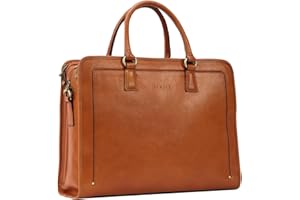 Banuce Vintage and Stylish Genuine Full Grains Italian Leather Briefcase for Women Laptop Bag Business Work Bag
