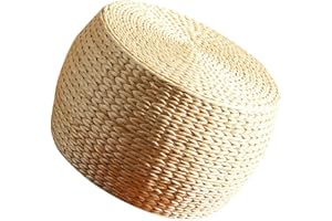 Zerodeko Rattan Shoes Changing Stool Woven Footstool for Home Use Non-Slip Stool Mat in Living