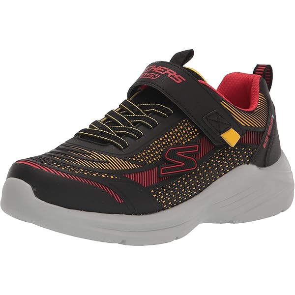 Amazon.com: Skechers Kids Boy's Ultra Groove Sneaker, Black/Orange