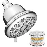 MakeFit Filtered Shower Head Bundle with 1-PACK Shower Filter Replacement Cartridge