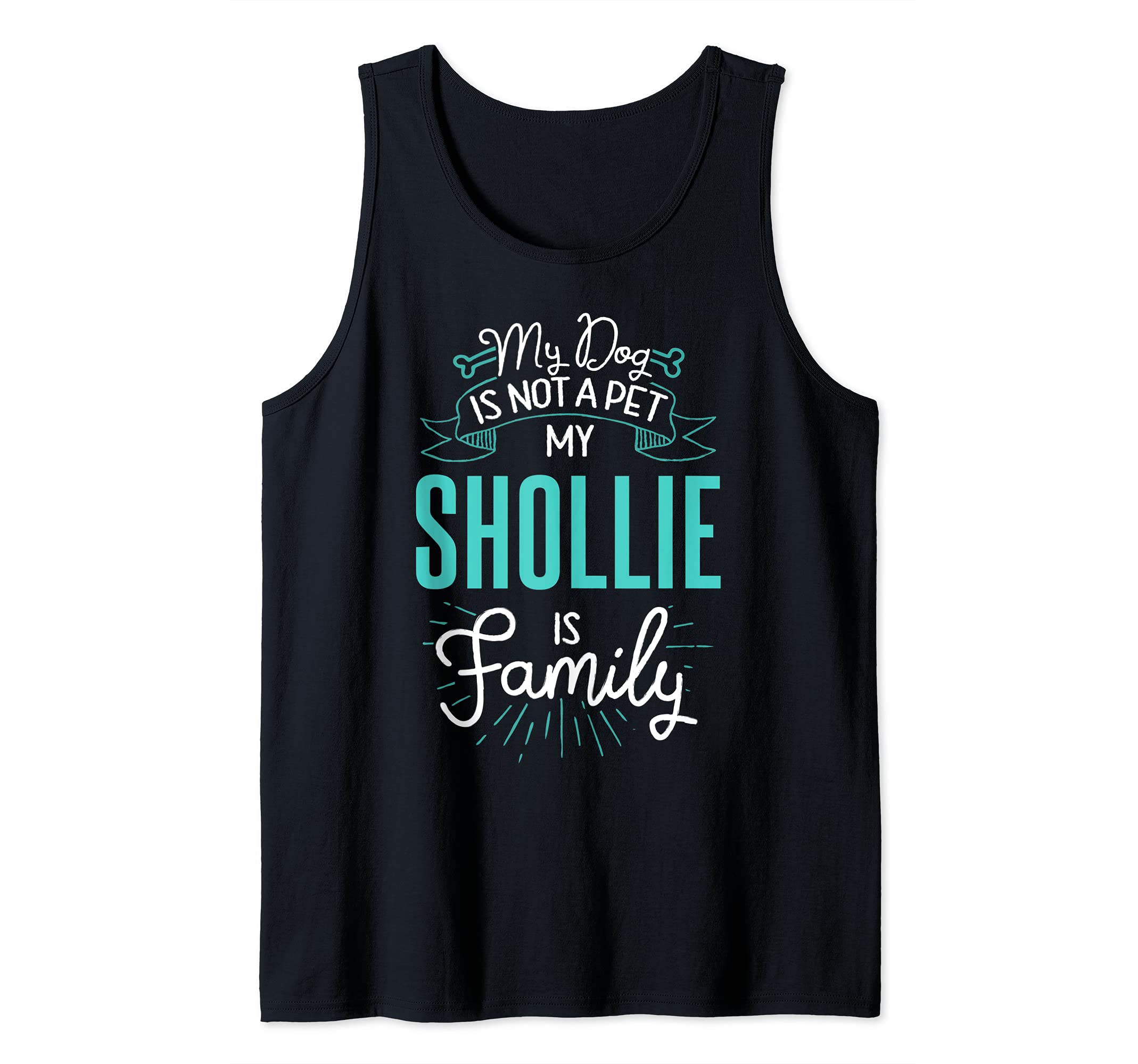Cute Shollie Design Family Dog Giftn Tank Top
