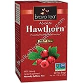 Bravo Tea Absolute Hawthorn Berry Herbal Tea Caffeine Free, 20 Tea Bags
