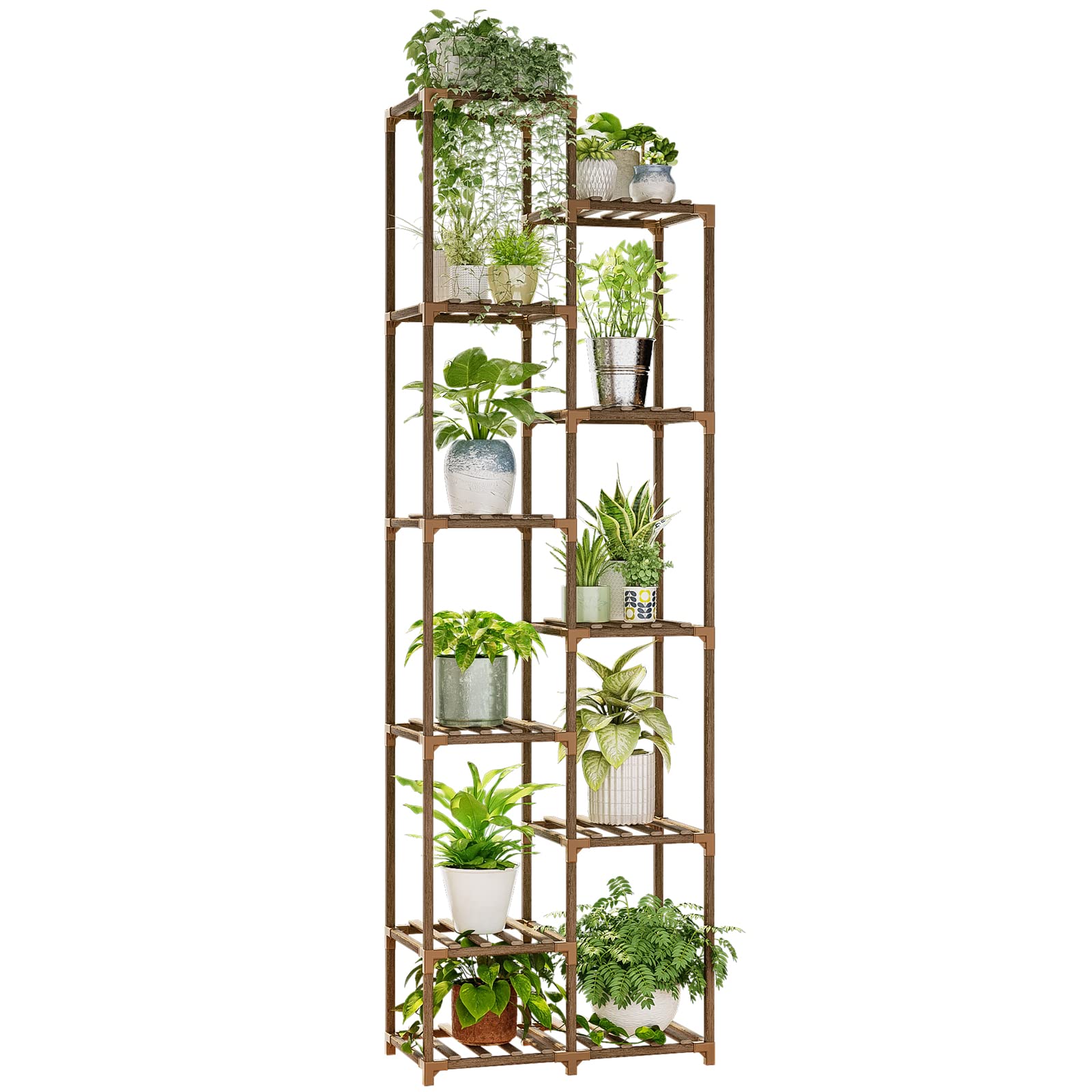 Plant Stand Indoor 72'' Tall Plant Shelf Outdoor Large Wood Plant