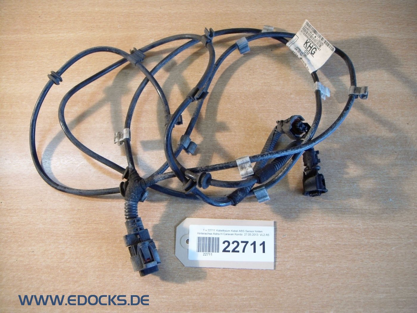 Rear wire harness Cable ABS Sensor Rear Axle OPEL ASTRA H Caravan