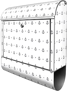 banjado Buzón con compartimento para el periódico, 2 llaves, A4 Ranura