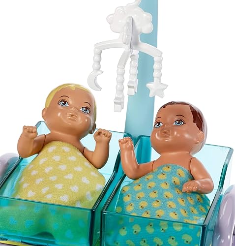 Barbie Doll Baby Doctor Play Set with Two Patients in Oman Whizz