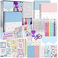 Nollh 2-Pack DIY Journal Kit - Great Gift for 8-14 Year Old Girl, Art & Crafts Stuff, Scrapbook & Diary Supplies Set for Tween & Teenage Girls, Birthday Gifts for Girls Ages 8 9 10 11 12 13 14