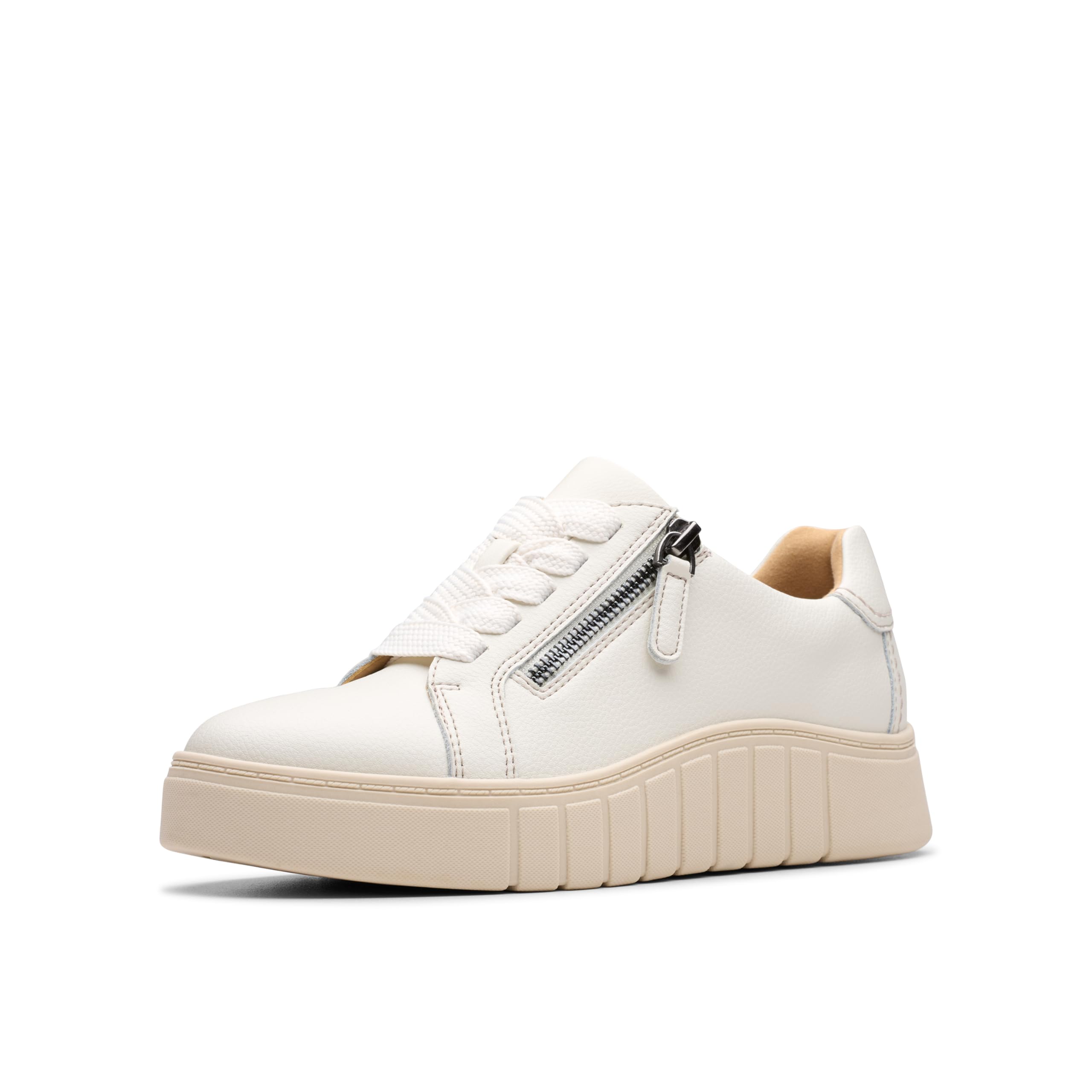 Clarks Women’s Mykah Joy Off White Leather Medium 8