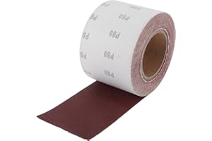 Hihaha 80 Grit Sandpaper Roll 4 Inch x 32.8 Feet Sandpaper Aluminum Oxide Emery Cloth Roll Sanding Paper for Wood Sanding Aut