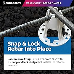 Sandbaggy Plastic Rebar Chair - Elevates 2-1/2" or