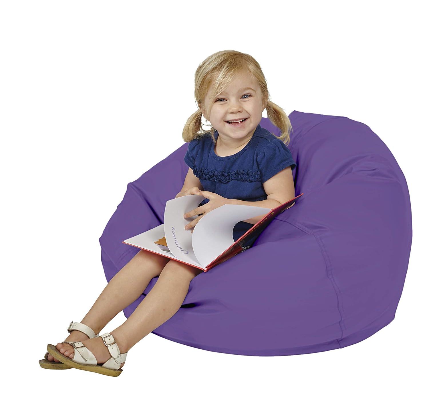 Perfect For Reading Teal Furniture For Kids Alternative Seating For Classrooms Playing Video Games Or Relaxing Libraries Or Home Fdp Softscape Classic 35 Junior Bean Bag Chair Daycares Bean Bags Home