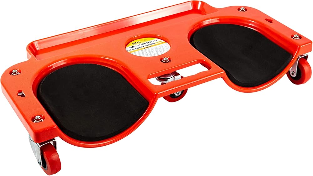 MaxWorks MaxxHaul 80748 Rolling Knee Creeper ABS Frame 5 Castors Tool Tray