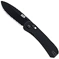 Knafs - Lander 3 Folding Pocket Knife with Clip - EDC for Men, Women, Everyone - Black Stonewash Blade - Black G10- Handle