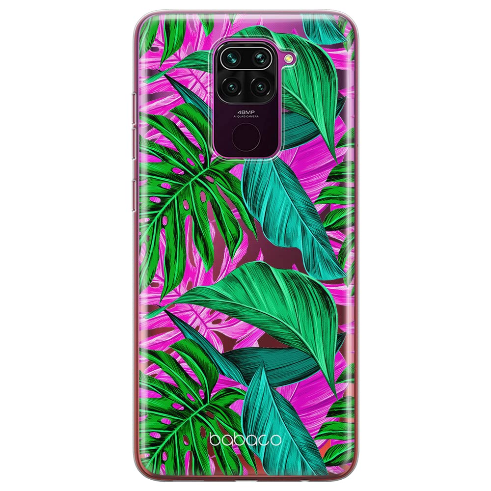 Babaco ERT GROUP mobile phone case for Xiaomi REDMI NOTE 9 original and officially Licensed pattern Plants 004 optimally adapted to the shape of the mobile phone, partially transparent