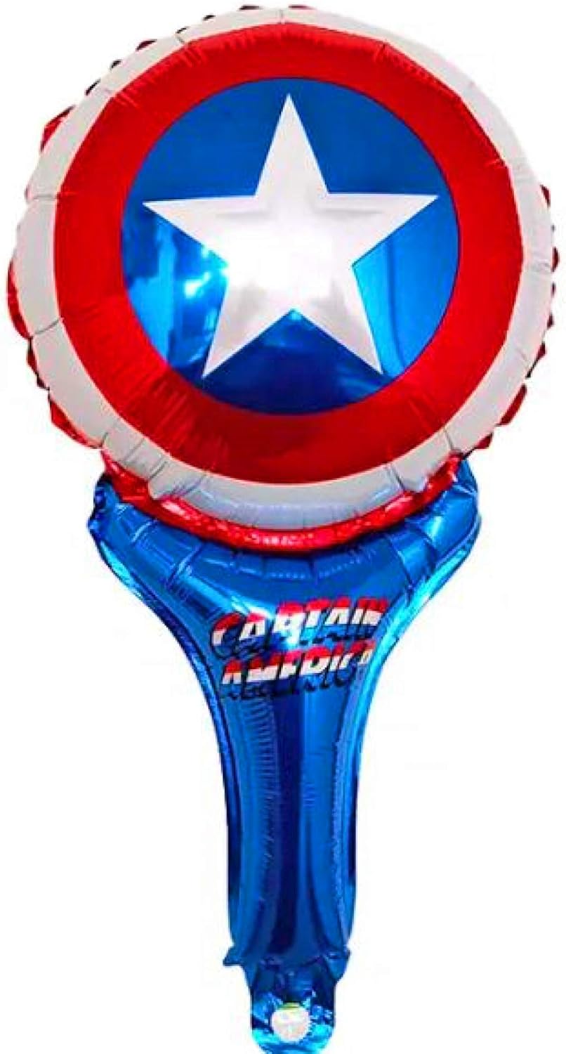 Amazon Marvel Balloon スティック バルーン 風船 5点セット スパイダーマン ハルク キャプテンアメリカ アイアンマン マーベル Marvel Super Hero 風船 バルーン おもちゃ