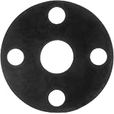 USA Sealing BULK-FG-1355 Full Face Neoprene Rubber Flange Gasket for 2" Pipe, 1/8" Height, Class 150