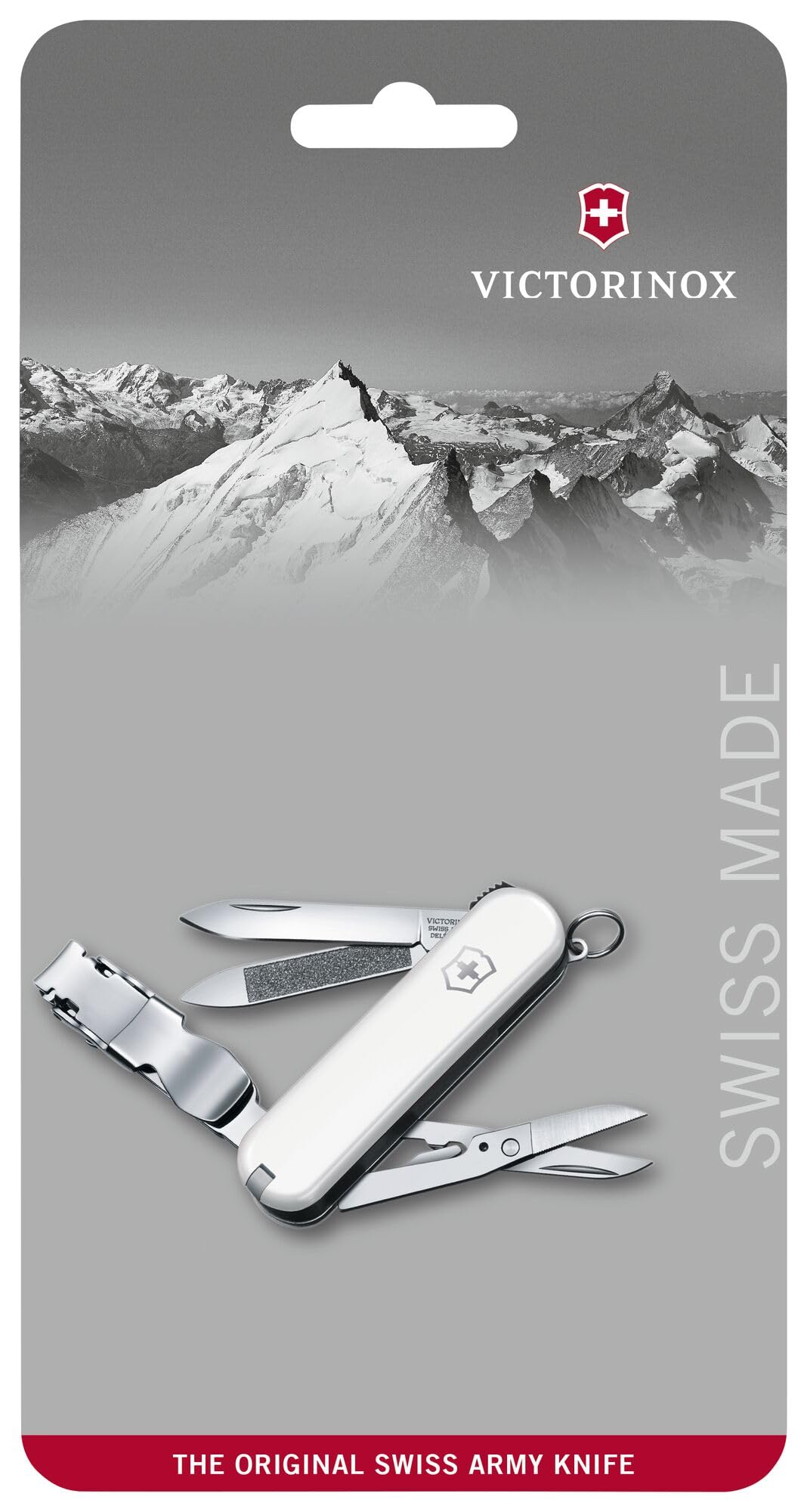 Victorinox Schweizer Taschenmesser, Nail Clip 580, Multitool, Maniküre, Pediküre, 8 Funktionen, Kleine Klinge, Nagelfeile, Weiss 4