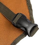 Bucket Boss Duckwear Super Bib Apron Tool Bag 16 Pockets Brown Adjustable Waist view 5
