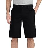 Dickies Men's 11 Inch Regular Fit Stretch Twill Cargo Short, Black, 30