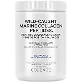 Codeage Marine Collagen Powder - Wild-Caught Hydrolyzed Fish Collagen Peptides - Type 1 & 3 Collagen Protein Supplement - Ami