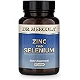 Dr. Mercola Zinc Plus Selenium Dietary Supplement, 90 Servings (90 Capsules), Supports Immune and Overall Health*, Non GMO, S