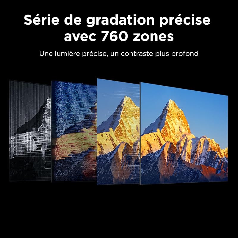 75Q7D Pro 75” SQD-Mini LED TV, 4K HDR 2000 nits, 760 Zones de Gradation, Google TV, Dolby Vision IQ & Atmos, 2.1 Onkyo, 144Hz, Apple AirPlay 2 & Alexa