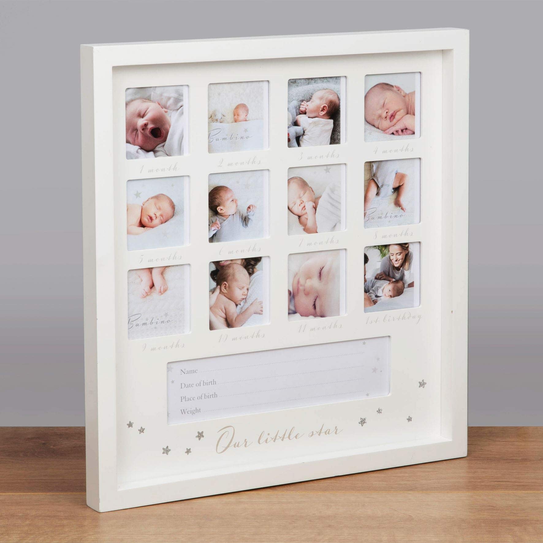Bambino 1st Year Collage Photo Frame Baby Gift